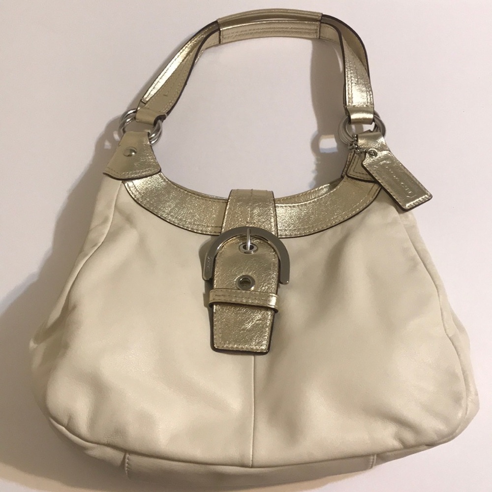 🆕💯% COACH Leather SoHo Lynn Hobo